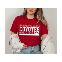 Coyotes SVG PNG, Coyotes Paw svg, Coyotes Mascot svg, Coyotes Cheer svg, Coyotes Vibes svg, School Spirit, Coyotes Sport