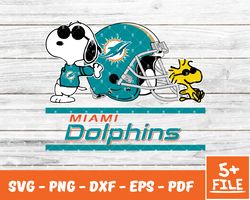 Miami Dolphins Snoopy Nfl Svg , Snoopy  NfL Svg, Team Nfl Svg 20
