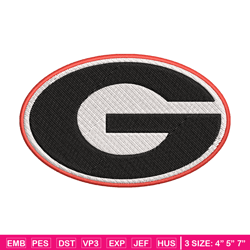 Georgia Bulldogs embroidery design, Georgia Bulldogs embroidery, logo Sport, Sport embroidery, NCAA embroidery.