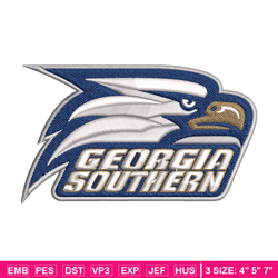 Georgia Southern Eagles embroidery design, Georgia Southern Eagles embroidery, logo Sport embroidery, NCAA embroidery.