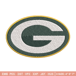 Green Bay Packers logo Embroidery, NFL Embroidery, Sport embroidery, Logo Embroidery, NFL Embroidery design