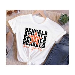 Stacked Bengals SVG, Bengals Mascot svg, Bengals svg, Bengals School Team svg, Bengals Cheer svg, School Spirit svg, Ben