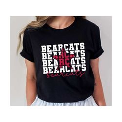 Stacked Bearcats SVG, Bearcats Mascot svg, Bearcats svg, Bearcats School Team svg, Bearcats Cheer svg, School Spirit svg
