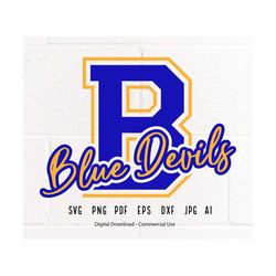 Blue Devils SVG PNG, Blue Devils Mascot svg, Blue Devils Cheer svg, Blue Devils Shirt svg,Blue Devils Sport svg,Blue Dev