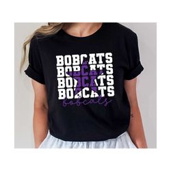 Stacked Bobcats SVG, Bobcats Mascot svg, Bobcats svg, Bobcats School Team svg, Bobcats Cheer svg, School Spirit svg, Bob