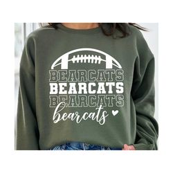 Stacked Bearcats SVG, Bearcats Mascot svg, Bearcats svg, Bearcats School Team svg, Bearcats Cheer svg, Bearcats Vibes sv