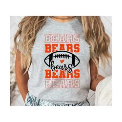 Bears SVG, Bears Mascot svg, Stacked Bears svg, Bears School Team svg, Bears Cheer svg,Bears Vibes svg,Bears Shirt svg,S