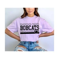 Bobcats SVG PNG, Bobcats Paw svg, Bobcats Mascot svg, Bobcats Cheer svg, Bobcats Vibes svg, School Spirit, Bobcats Sport