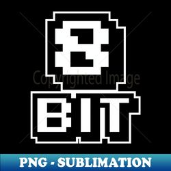 8 Bit Computer - Retro PNG Sublimation Digital Download - Boost Your Success with this Inspirational PNG Download