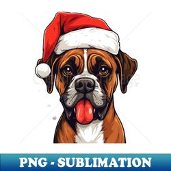 Boxer Dog Christmas - Instant Sublimation Digital Download - Unleash Your Inner Rebellion
