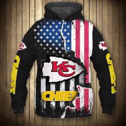 Kansas City Chiefs American Flag Hoodie