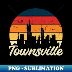 Townsville Vintage Sunset  City In Australia - Exclusive PNG Sublimation Download - Spice Up Your Sublimation Projects