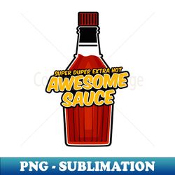 awesome sauce bottle - vintage sublimation png download - perfect for personalization