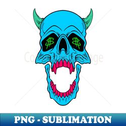 cash eye skull - Exclusive Sublimation Digital File - Stunning Sublimation Graphics