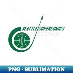 Defunct Seattle Basketball - Creative Sublimation PNG Download - Capture Imagination with Every Detail