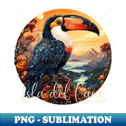 Isla del Cano - National Park retro style - Stylish Sublimation Digital Download - Perfect for Creative Projects