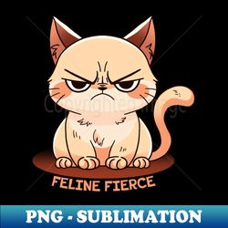Feline Fierce - Vintage Sublimation PNG Download - Stunning Sublimation Graphics