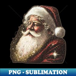 Classic Glitter Santa Claus - Professional Sublimation Digital Download - Perfect for Sublimation Art
