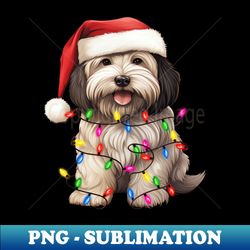 Christmas Havanese - Stylish Sublimation Digital Download - Perfect for Personalization