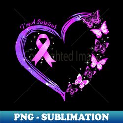 pancreatic cancer heart galaxy - decorative sublimation png file - vibrant and eye-catching typography