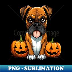 Halloween Boxer Dog 2 - Unique Sublimation PNG Download - Perfect for Sublimation Art