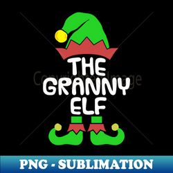 Granny Elf Matching Family Group Christmas Party Pajama - PNG Sublimation Digital Download - Spice Up Your Sublimation Projects