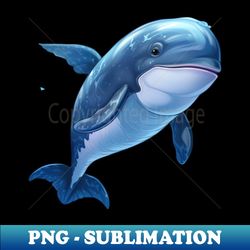 baby whale - instant png sublimation download - capture imagination with every detail