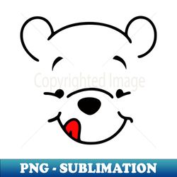 Winnie The Pooh Cute Face - Decorative Sublimation PNG File - Bold & Eye-catching