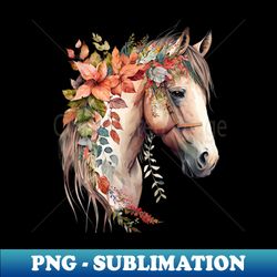 Watercolor Boho Horse - PNG Transparent Sublimation Design - Revolutionize Your Designs