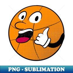 retro basketball funny cartoon basketballer - stylish sublimation digital download - perfect for personalization