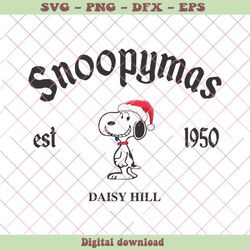 Snoopymas Daisy Hill Est 1950 SVG Graphic Design File