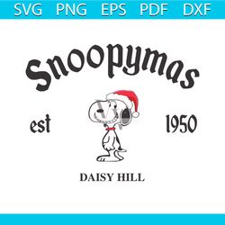 Snoopymas Daisy Hill Est 1950 SVG Graphic Design File