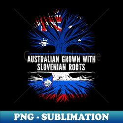 Australian Grown with Slovenian Roots Australia Flag - Professional Sublimation Digital Download - Unlock Vibrant Sublimation Designs