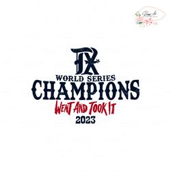 World Series Champions Went And Took It SVG Digital File