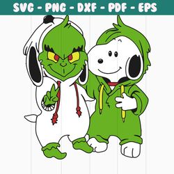 Grinch and Snoopy svg, halloween svg, snoopy svg, grinch svg, halloween decor, halloween invitation, halloween costume,