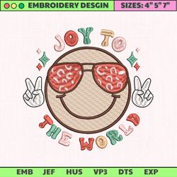 Retro Christmas Embroidery Designs, Joy To The World Designs , Merry Christmas Embroidery, Winter Embroidery Files