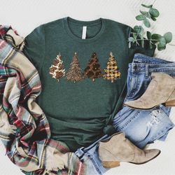 Western Country Christmas Tree Shirt, Cowboy Christmas Tree Tee, Howdy Christmas Shirt, Cute Women's Holiday Shirt, Wint