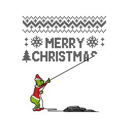 Funny Grinch Merry Christmas Santa Vibe SVG Cricut Files