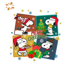 Vintage Peanuts Merry Christmas SVG Digital Cricut File