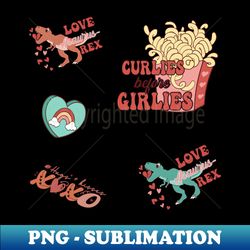 retro cute valentine stickers pack - vintage sublimation png download - perfect for sublimation mastery