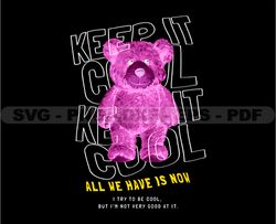 Keep It Cool Teddy Bear Stretwear, Teddy Bear Tshirt Design, Streetwear Teddy Bear PNG, Urban, DTG, DTF 62