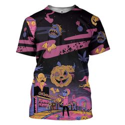 Gearhuman 3D Rick And Morty Halloween Custom Tshirt Apparel