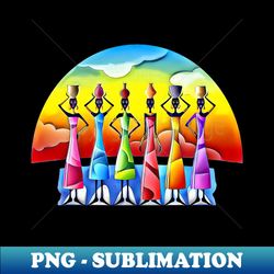Colorful Africa - Signature Sublimation PNG File - Bring Your Designs to Life