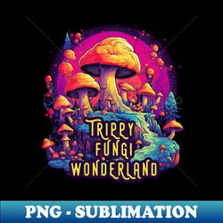 Trippy Fungi Wonderland - Artistic Sublimation Digital File - Unleash Your Creativity