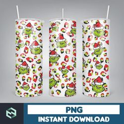 Christmas Tumbler, 20oz Skinny Tumbler Sublimation Designs, Christmas Rules Tumbler Wrap for Straight Tumbler PNG