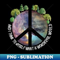 what a wonderful world graphic - special edition sublimation png file - transform your sublimation creations
