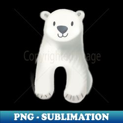 cute polar bear drawing - creative sublimation png download - revolutionize your designs