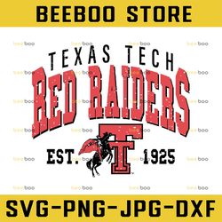 Vintage 90's Texas Tech Red Raiders Svg, Texas Tech Svg, Vintage Style University Of Texas Tech Svg, NCAA Svg, NCAA