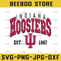 Vintage 90's Indiana Hoosiers Svg, Indiana Svg , Vintage Style University Of Indiana Svg, NCAA Svg, NCAA Sport Svg