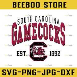 Vintage 90's South Carolina Gamecocks Svg, South Carolina Svg, Vintage Style University Of South Carolina dxf NCAA Svg